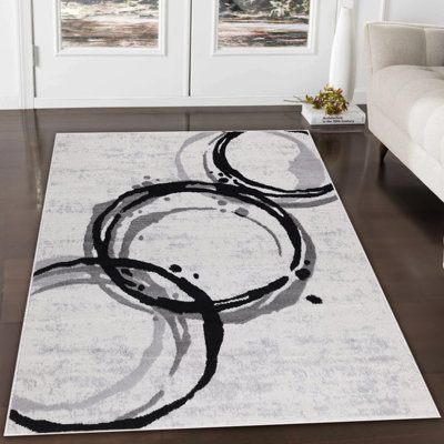 Tapis noir et gris Dream Collection