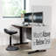 Ensemble de fixation complète à panneau d'intimité pour bureau de 60 po x 24 po-93593352