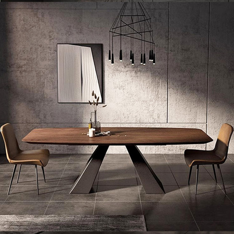Simple dining table in solid wood, 29.52"H x 78.74"L x 31.49"W