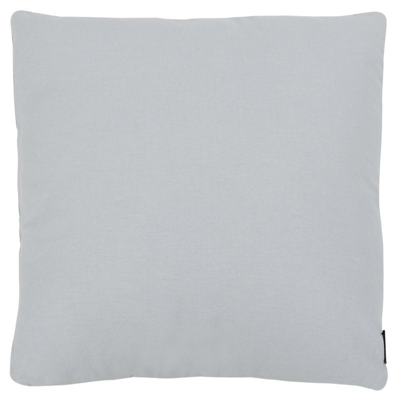 Beige and Silver Beaded 20" Square Throw Pillow