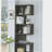 Vintage gray 5-tier bookshelf