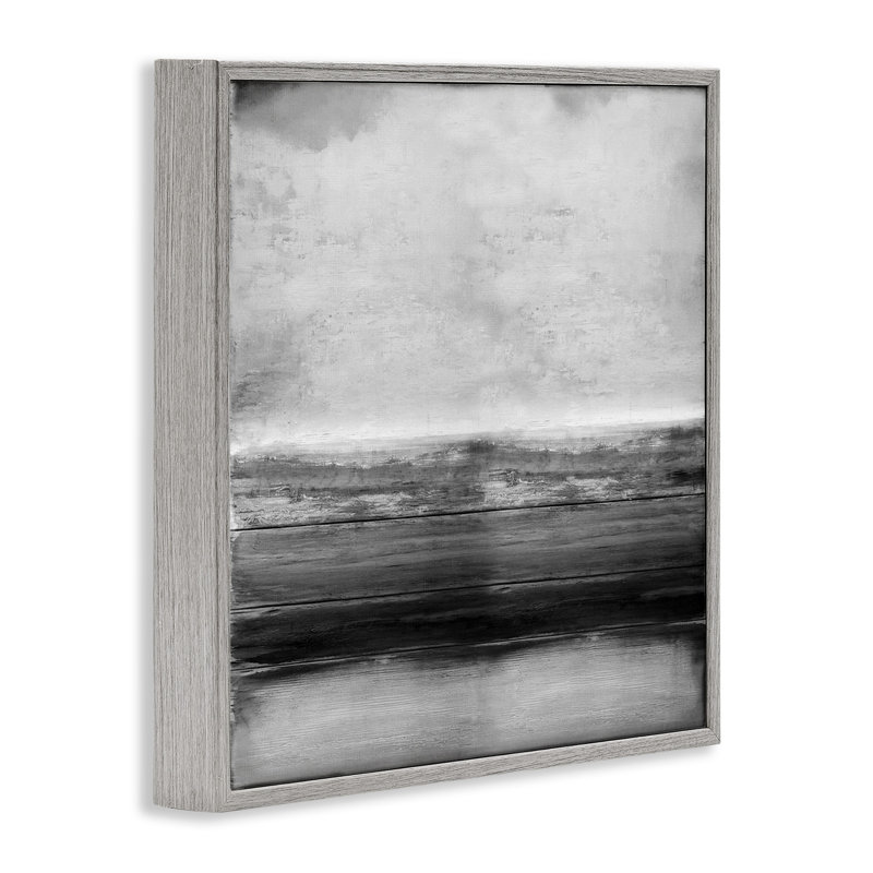 Abat-jours monochromes gris rustiques superposés - impression, Estampe numérique Farmhouse, H 17 po x l 17 po