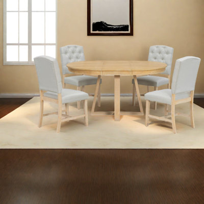 Extendable Wood Dining Table Sets(must Include Both Table And Chair)