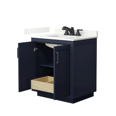 Miranda 30" Freestanding Single Bathroom Vanity with Quartz Top