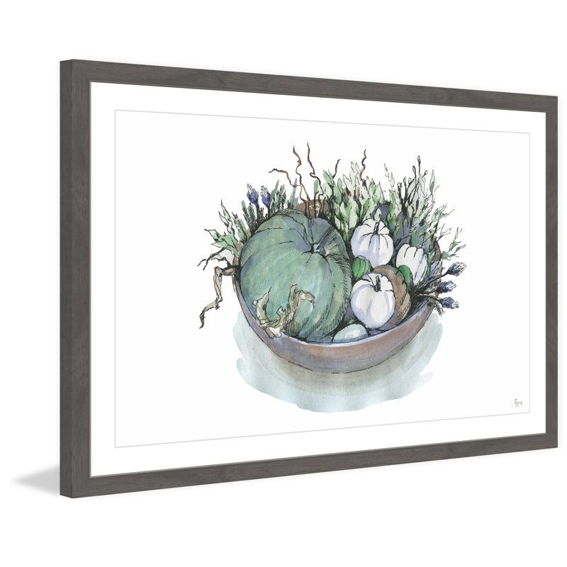 Cucurbits Basket by Eyre Tarney - Single Picture Frame Painting, 41cm H x 61cm W