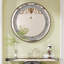 Miroir rond en cristal 33,46 "(85Cm)