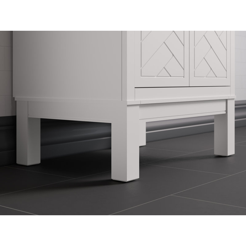 Beauxline 24-In Bathroom Vanity Set, White