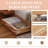 Modern Wide-Panel Upholstered Bed, King, Orange Velvet-324293339-324293338