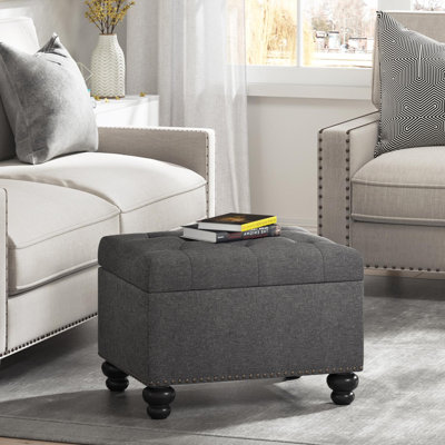 Huff Solid Wood Accent Stool