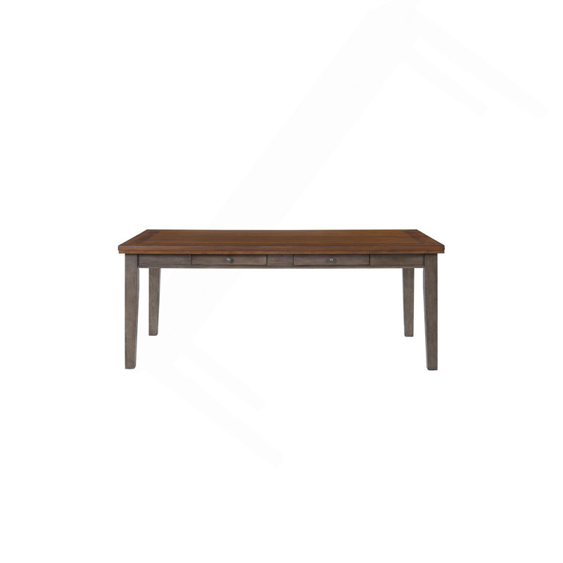Casual Two Tone 6 Drawer Dining Table