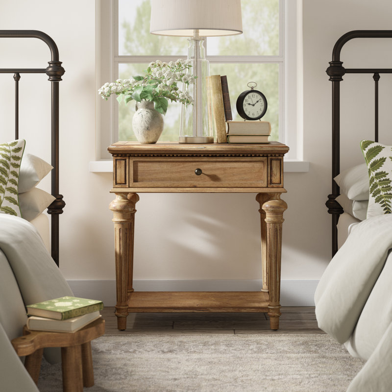 Veronica 30'' W Solid Wood Nightstand