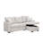 76.5" Linen Blend Upholstered Sectional With Pullout Bed And Chaise Storage-1316640230