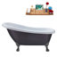 1549.4mm x 701mm Freestanding Soaking Acrylic Bathtub-104430264-104430257