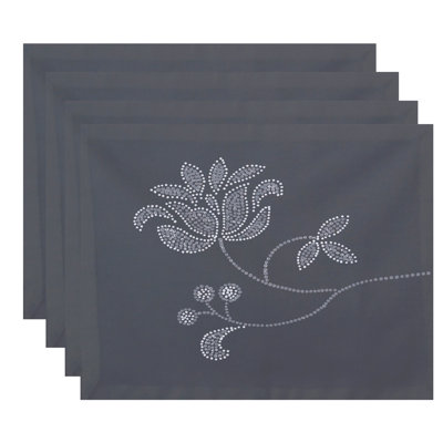 Gordonsville Polyester Floral Rectangle Placemat