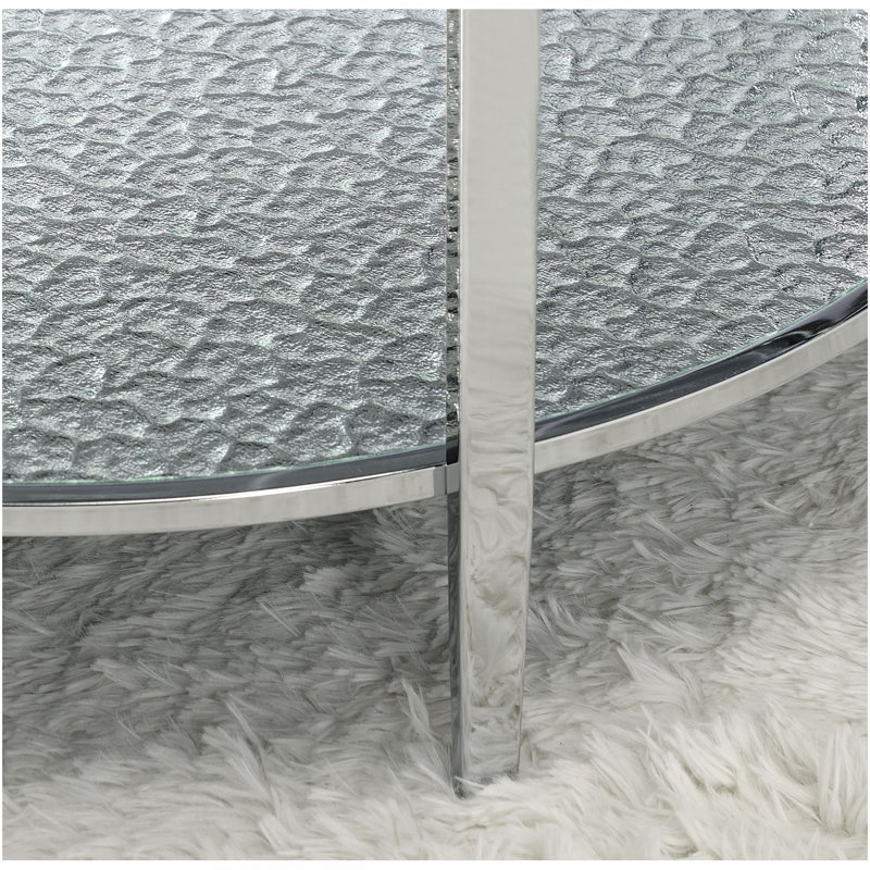 Frostine - Round Coffee Table - Silver