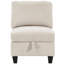 Canapé modulaire 7 places modulaire en velours côtelé beige avec coussins de dossier réversibles et rangement-1228856554