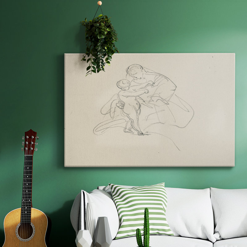 Paysage rétro-Dxliii, H 33 po x l 49 po x P 1,5 po, Toile tendue