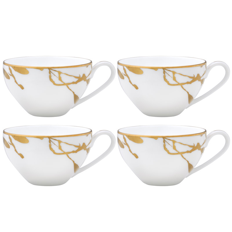 Tasses à thé Noritake Raptures, Or
