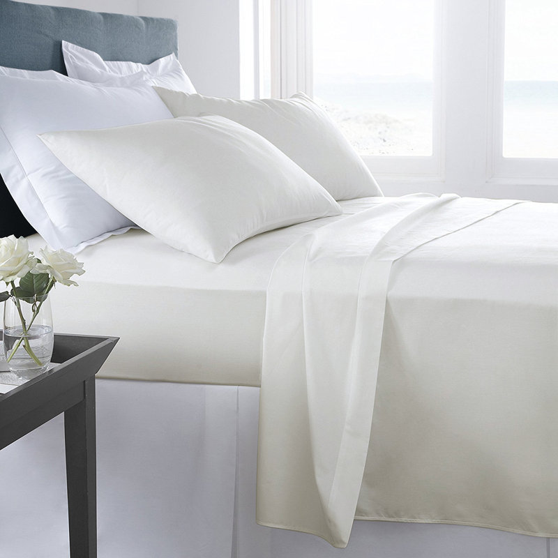 Ensemble de draps en microfibre Adrian Lewis, Ensemble de drap pour lit très grand avec drap-ho, Lin