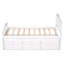 Lit plateforme simple avec rangement en bois massif et 6 tiroirs-1059222638