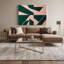 Minimalisme 97, art mural sur toile verte-1101034355