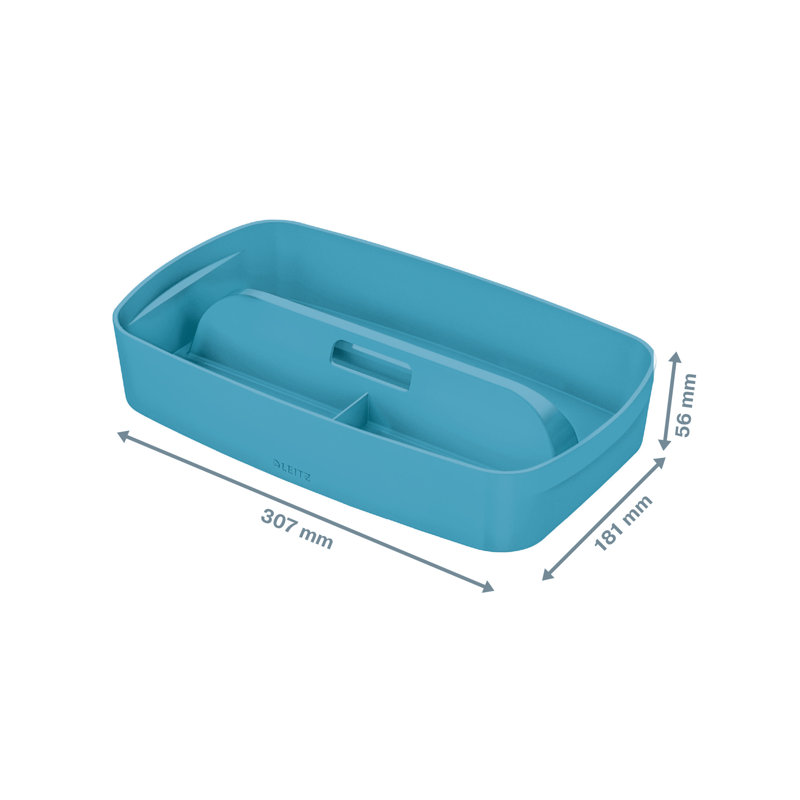 Leitz Cosy Polysterene Decorative Bin, Blue