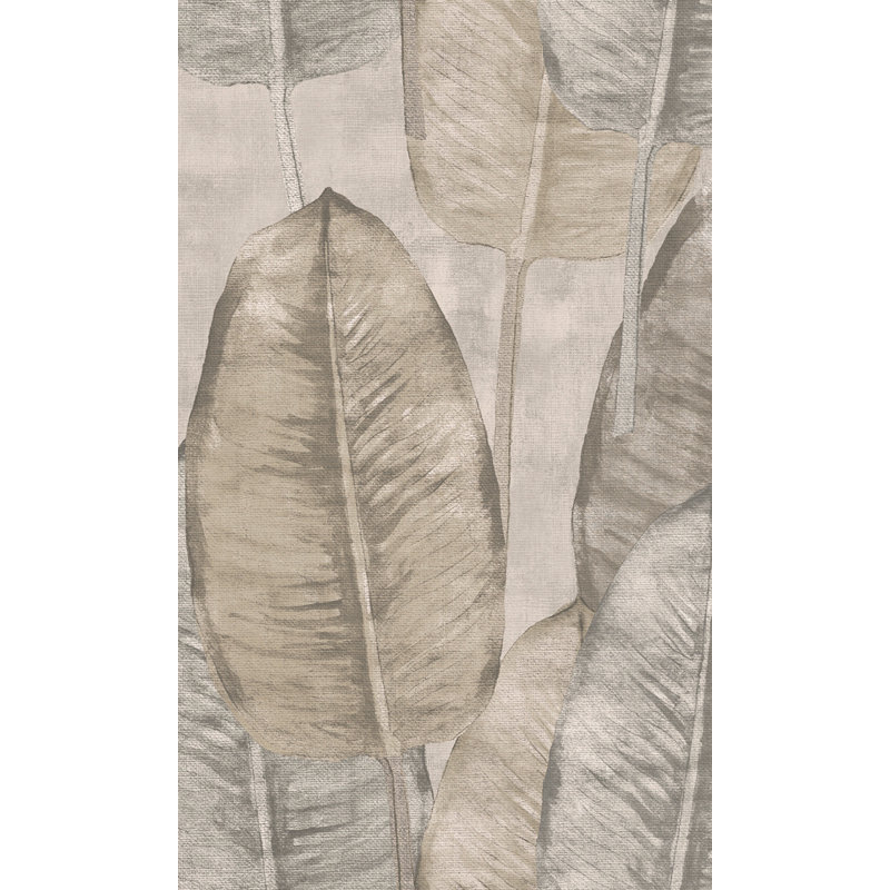 Rouleau de papier peint texturé L 33 pi x l 21 po, Gris clair