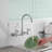 Double Handle Wall Mount Standard Kitchen Faucet
