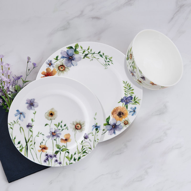 Audrina 12-Piece Dinnerware Set, Service For 4