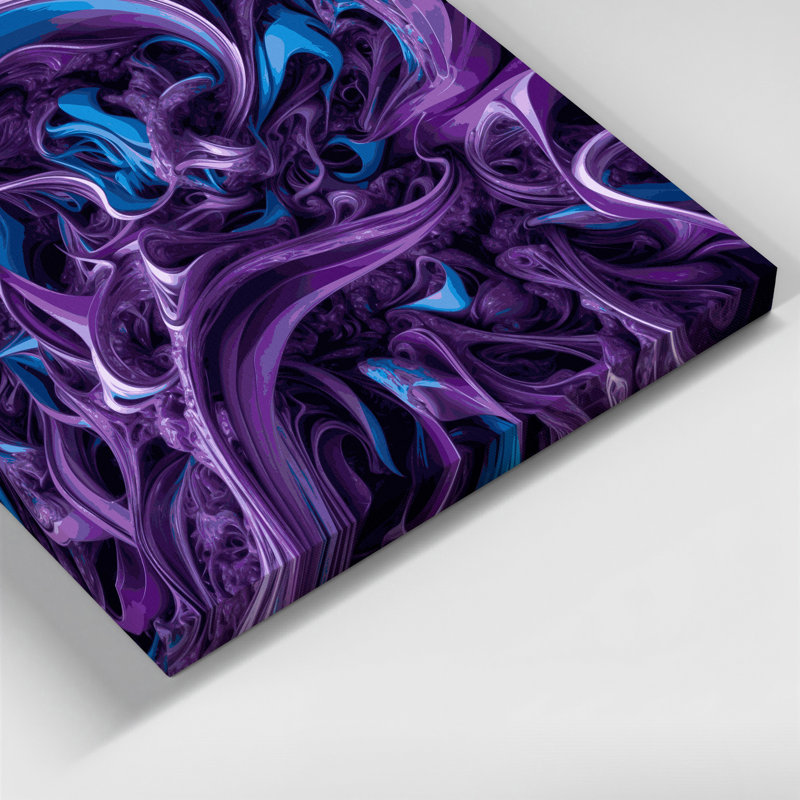 Art mural sur toile Biomorphic Abstraction 69, H 11 po x l 14 po