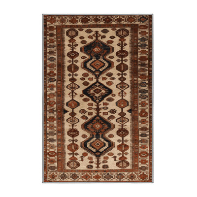 Machine Washable Turkish Brown Area Rug