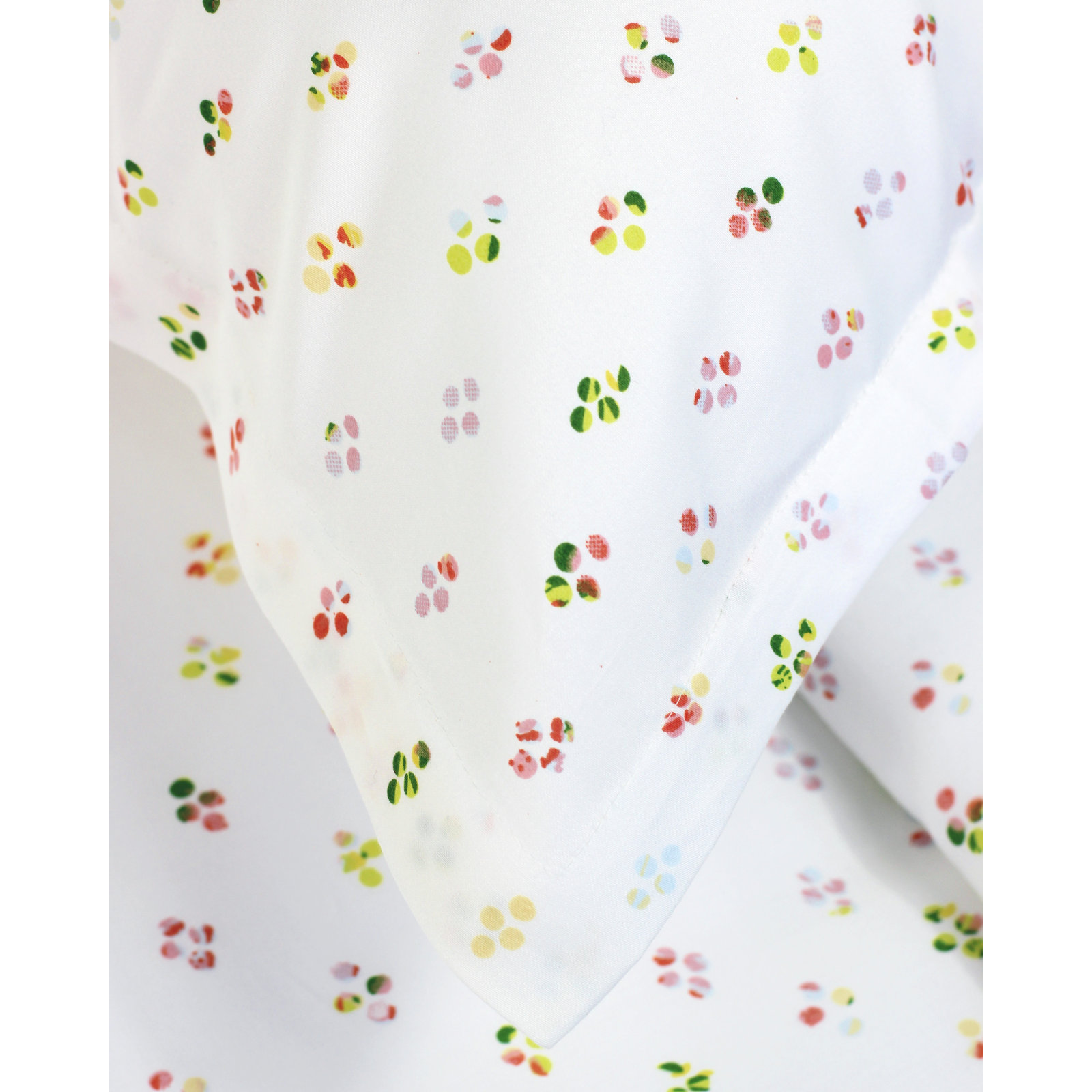 Byrne Cotton Duvet Cover Set, King Duvet Set + 2 Sham, Yellow/Green/Red