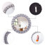 Freelon Crystal Framed Wall Accent Mirror 45x45CM