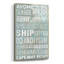 «Jersey Shore Sites» par Art Licensing Studio, art mural en verre acrylique-1378989965