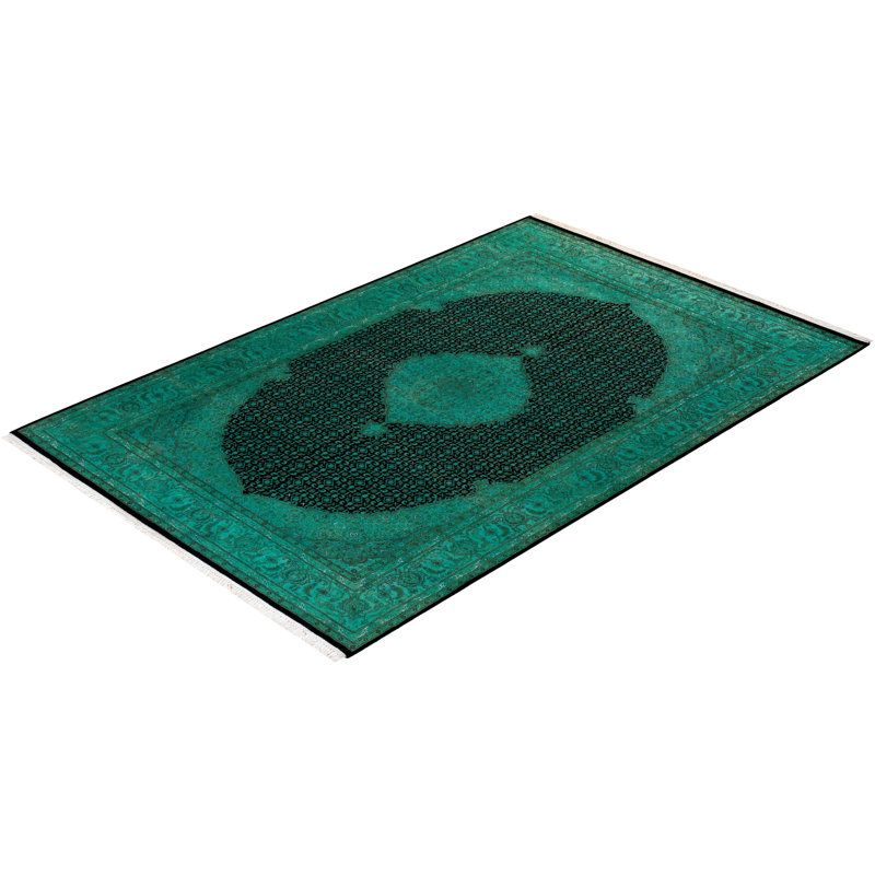Fine Vibrance One-of-a-Kind 6'2" X 9'4" Hand Knotted Area Rug