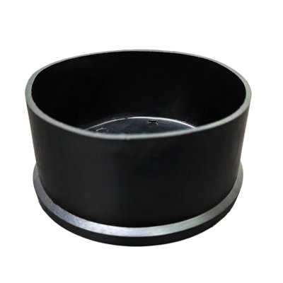 Protège-pieds de chaise en PVC 3 pouces Protecteurs de plancher en tube rond Embouts de pieds de meubles noirs