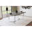 Savona Grey Faux Marble Rectangular Dining Table