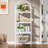 Laddie Arched Bookcase, 4-Tier Storage bookshelf-992000207