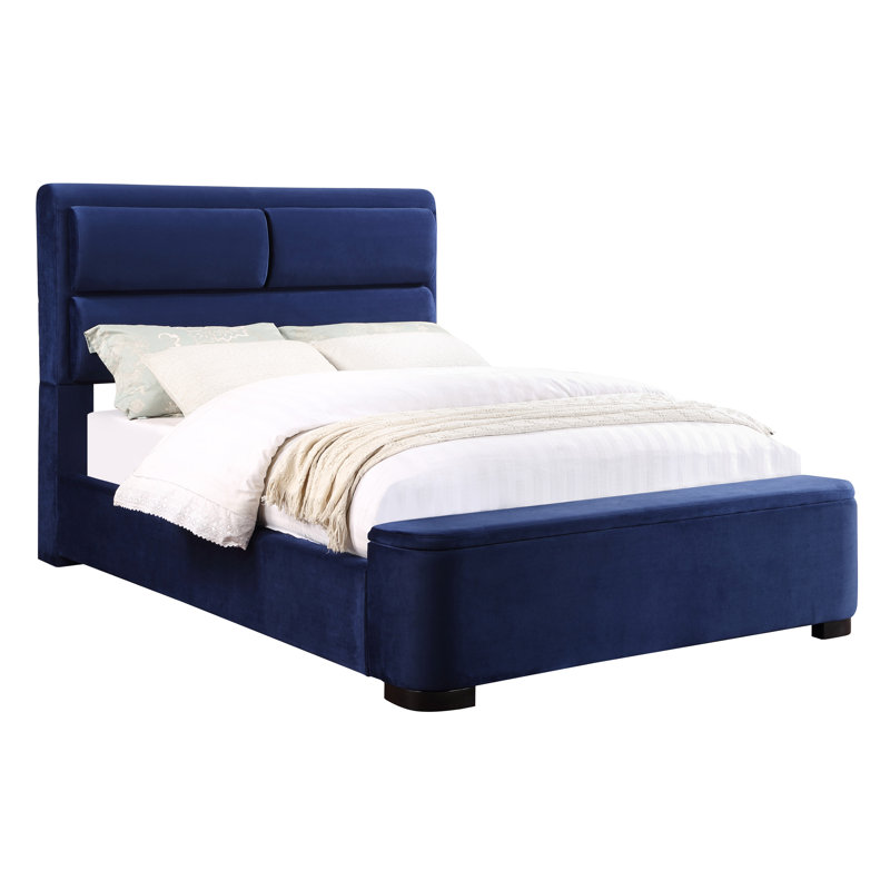 Demicah Upholstered Standard Bed, Queen, Gray