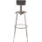 Backed Adjustable Height Ergonomic Lab Stool with Footring
