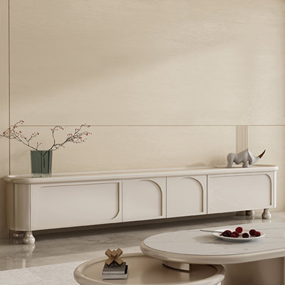 Cream style advanced simple creative TV cabinet