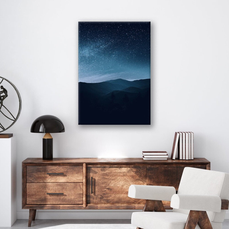 Ciel étoilé - impression, Acrylique sans cadre, H 32 po x l 24 po x P 1 po