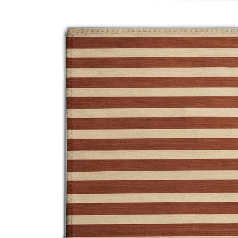 Tapis intérieur / extérieur brun HorizontalStripes
