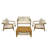 Labannah Teak 4 - Person Outdoor Seating Group with Cushions