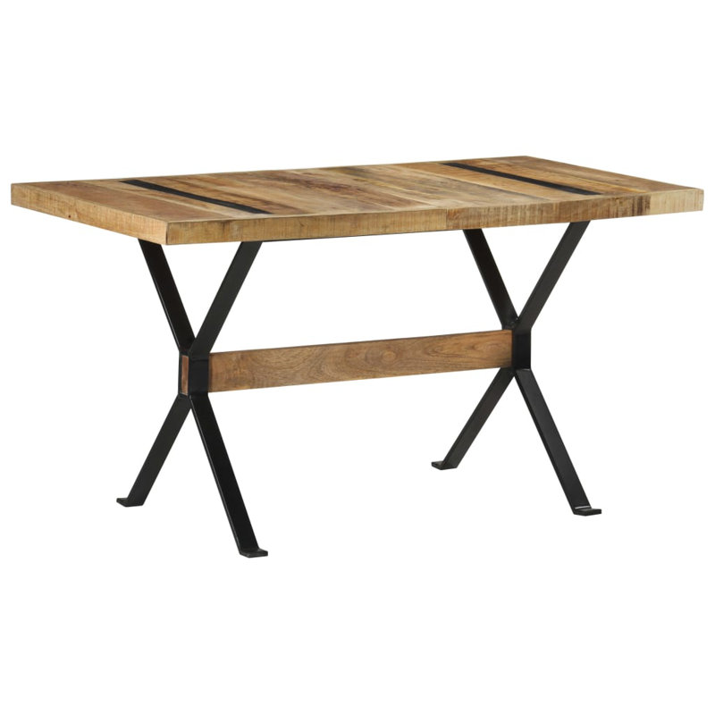 Kamari Solid Wood Top Dining Table, H76 x L140 x W70cm