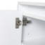Armoire de salle de bain 12 po, portes à fermeture en douceur, fixation flottante, blanc brillant (emballage KD)