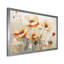 Beige «Poppy Meadow Melody II», art mural coquelicots-97057902-97057903