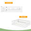 Lit de plancher avec lattes-957161854