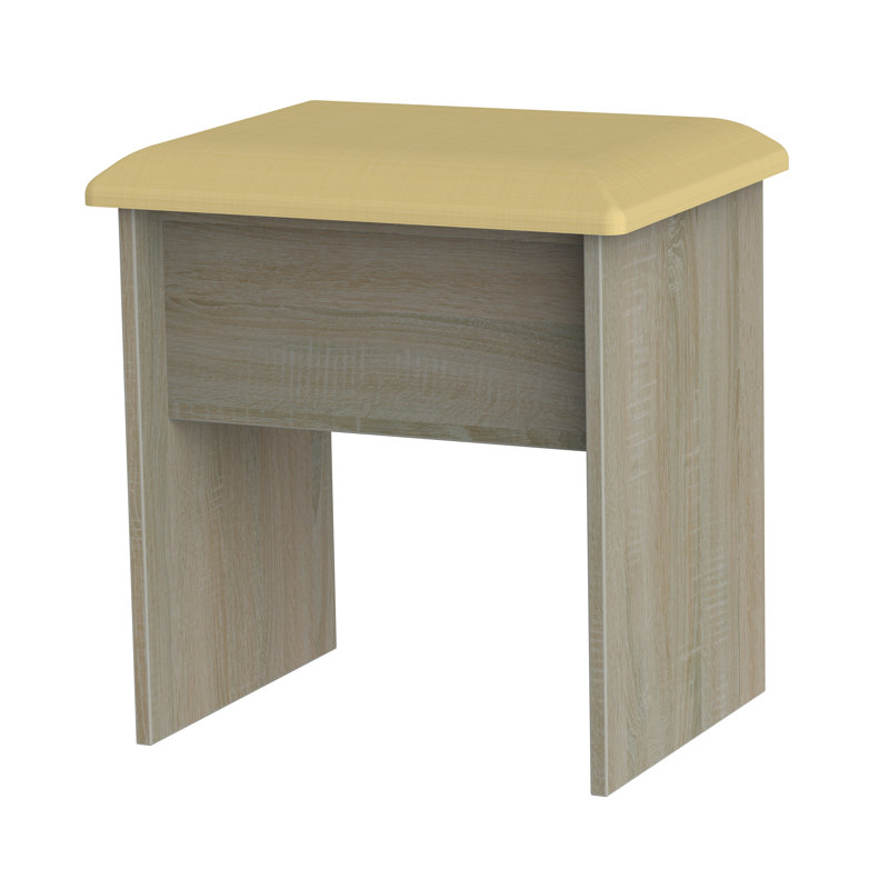 Fully Assembled Ingram Dressing Table Stool, Darkolino Oak