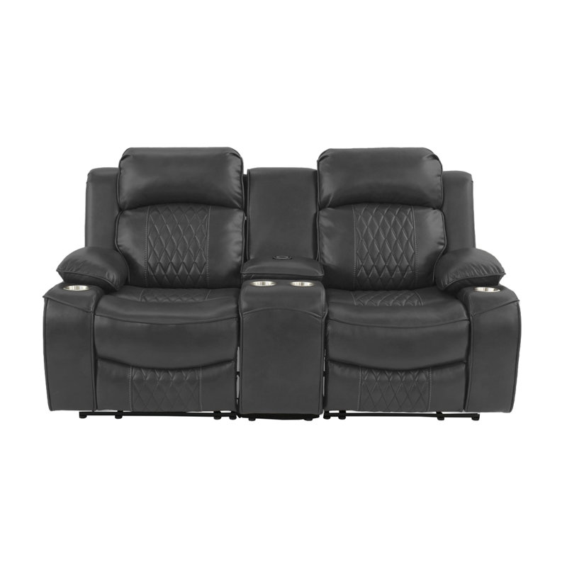 Causeuse inclinable électrique, Gris anthracite